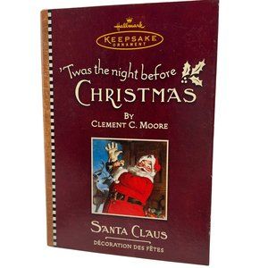 Hallmark Keepsake TWAS THE NIGHT BEFORE CHRISTMAS Santa Claus NEW In Box 2001